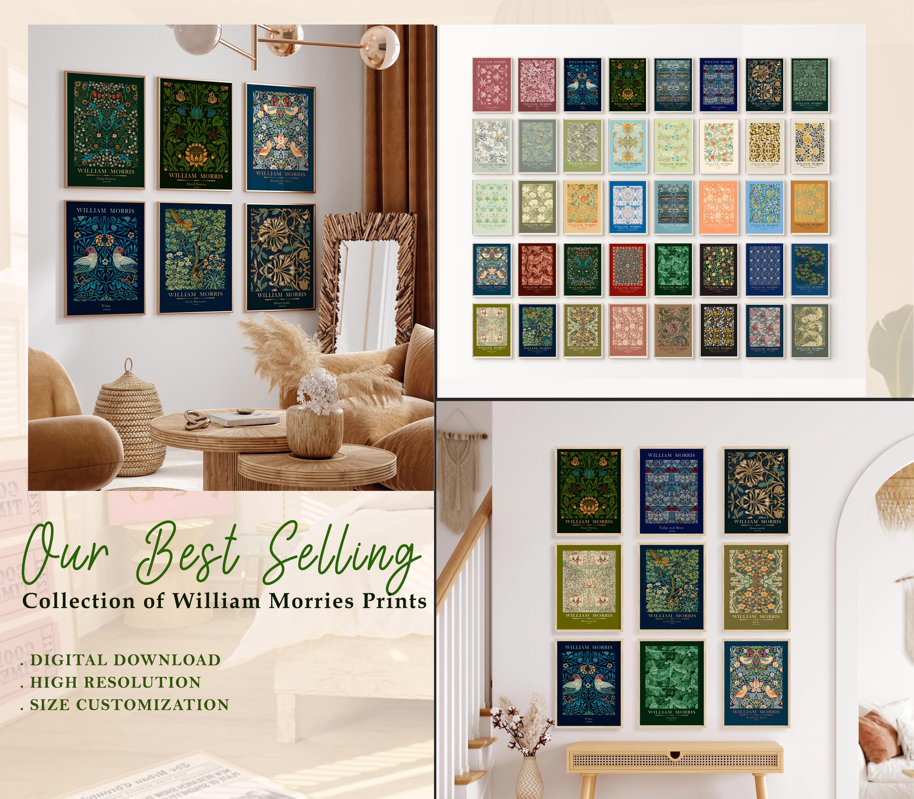 Flower Market Print Set of 800 Flower Gallery Wall Set, Abstract Floral ...