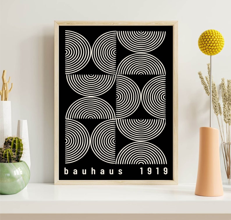 Bauhaus Set of 2 Bauhaus Printable Exhibition Poster Bauhaus Print ...
