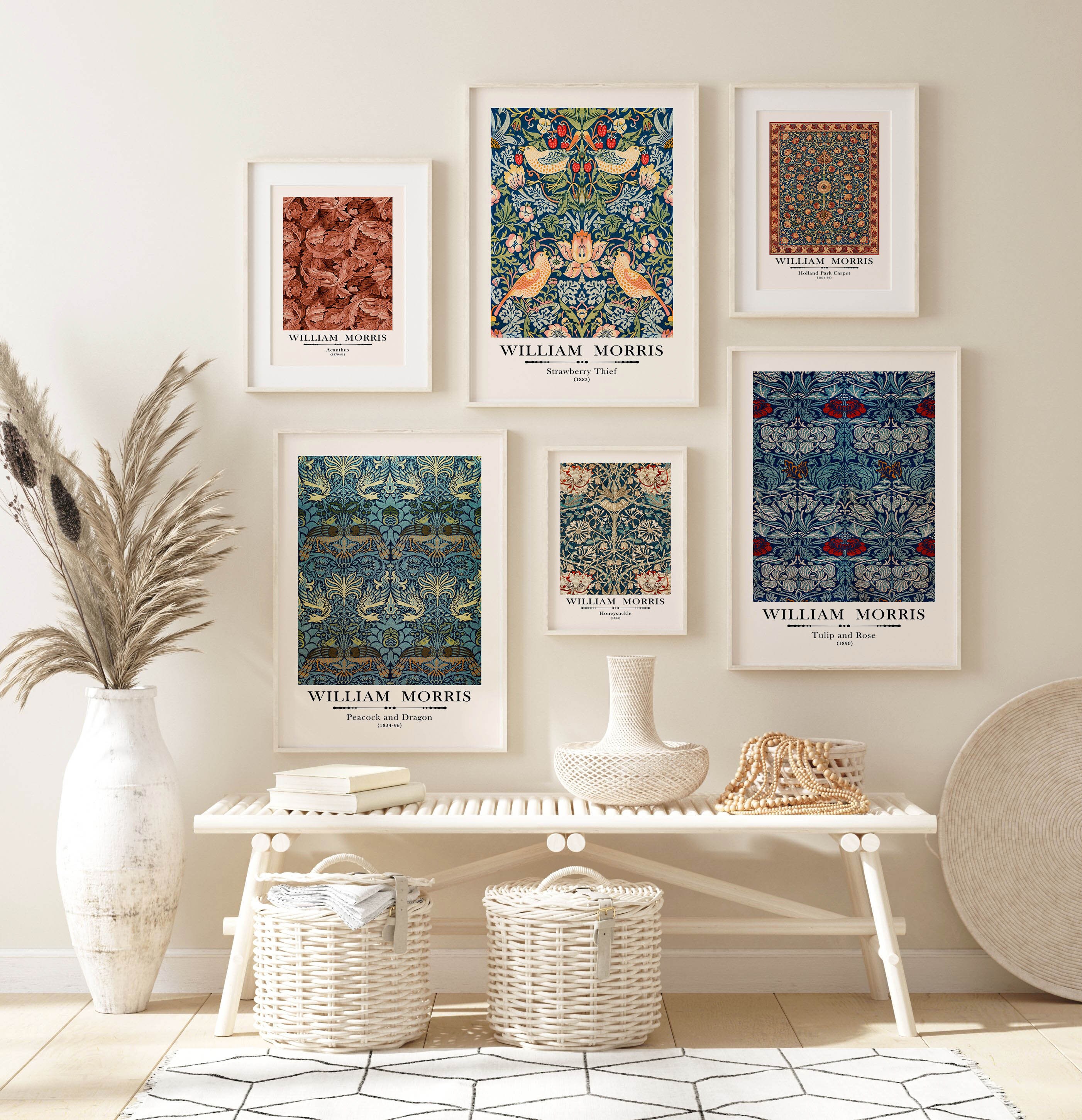 William Morris Printable Wall Art Set, Morris Print Set of 6, Art ...