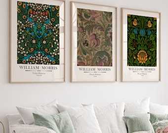 Ensemble d'impressions William Morris : affiches botaniques Art nouveau (téléchargement numérique)