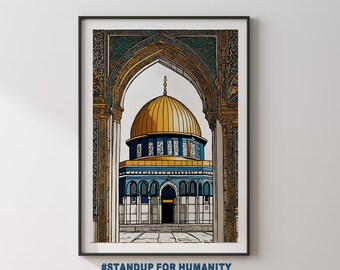 Masjid al-Aqsa Art Print: Palestine Wall Decor (Digital Download)