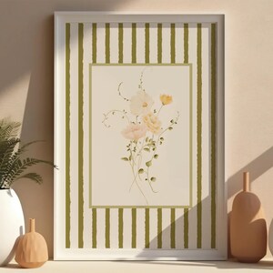 wildflowers print, watercolor flower, gallery wall set, boho botanical art, neutral floral art, vintage fall poster, minimalist bouquet, printable wall decor, dried wild flower, wall art set of 6, florist gift, floral wall art, print set of 3