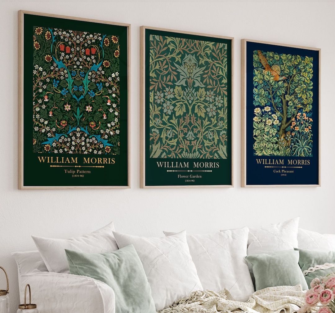 William Morris Prints Set: Art Nouveau Floral Wall Art (digital ...
