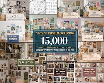Vintage Art Print Bundle: 15000+ Classic Posters (Digital Download)