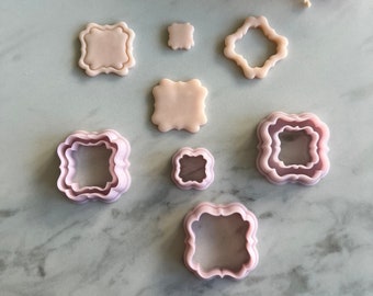 Elegant Frame Shape Polymer Clay Jewellery Cutter