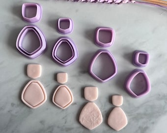 Abstract Oval Shape Polymer Clay Jewellery Cutter