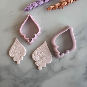 Elegant Drops Shape Polymer Clay Jewellery Cutter