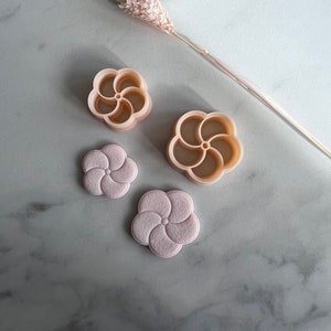 Flower Swirl Shape Polymer Clay Jewellery Cutter