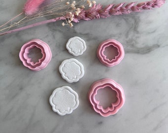Cute Cloud Bordered Shape Polymer Clay Jewellery Cutter