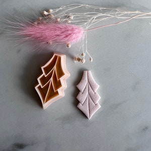 Art Deco Long Wing Shape Polymer Clay Jewellery Cutter
