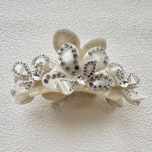 Acetate Hair Clip,Flower Hair Clips,Girlish Hair Clip,Large Claw Clip,Rhinestone Hair Claw,Hair Clamp For Woman,Hair Accessories,Hair Clip