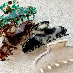 Trendy Rhinestone Hair Claw,French Hair Claw,Strong Hair Clip,Delicate Hair Clip,Large Hair Clips,Hair Clips For Women,Gift For Her