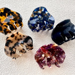 Petite pince à cheveux, Pince écaille de tortue multicolore, Pinces à cheveux pour femme, Griffe à cheveux, Pince à cheveux française, Accessoires pour cheveux, Pince pour cheveux fins