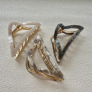 Geometric Hair Claw,Fashion Hair Claw,Hair Claw Large,Minimalist Hair Claw,Hair Jewelry,Acetate Hair Clip,Women Hair Accessory,Hair Clip