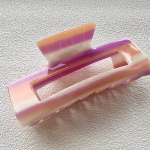 Multi-Colored Large Claw Clip,Women Hair Accessory,Acetate Hair Clip,Hair Jewelry,Elegant Hair Clip,Hair Accessories,Rectangle Hair Clips