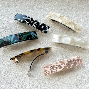 Pinza para el pelo de acetato,Accesorios para el pelo,Pinzas para el pelo para mujer,Pinza para el pelo minimalista,Pinza para el pelo multicolor,Pinzas para el pelo,Pinza francesa