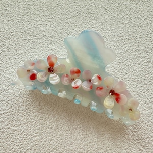 Hair Clamp For Woman,Rhinestone Hair Clip,Elegant Hair Clip,Hair Clip,Flower Hair Clips,Girlish Hair Clip,Hair Jewelry,Claw For Long Hair