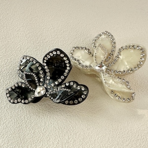 Acetate Hair Clip,Girlish Hair Clip,Long Hair Clip,Hair Accessories,Flower Hair Claws,Rhinestone Hair Clip,Hair Jewelry,Hair Decoration