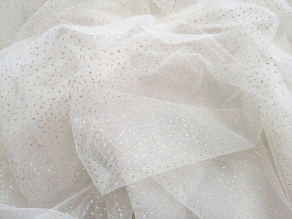 Gold Sequins Tulle,glitter Tulle,veil Lace Tulle Fabric,wedding Dress  Tulle,diy Sewing Supplies,party Gown Tulle Material 
