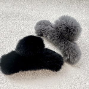 Fur Claw Clip,Hair Decoration,Hair Claw For Women,Lovely Hair Claw,Modern Hair Claw,Claw For Long Hair,Large Hair Clips,Multicolor Hair Claw