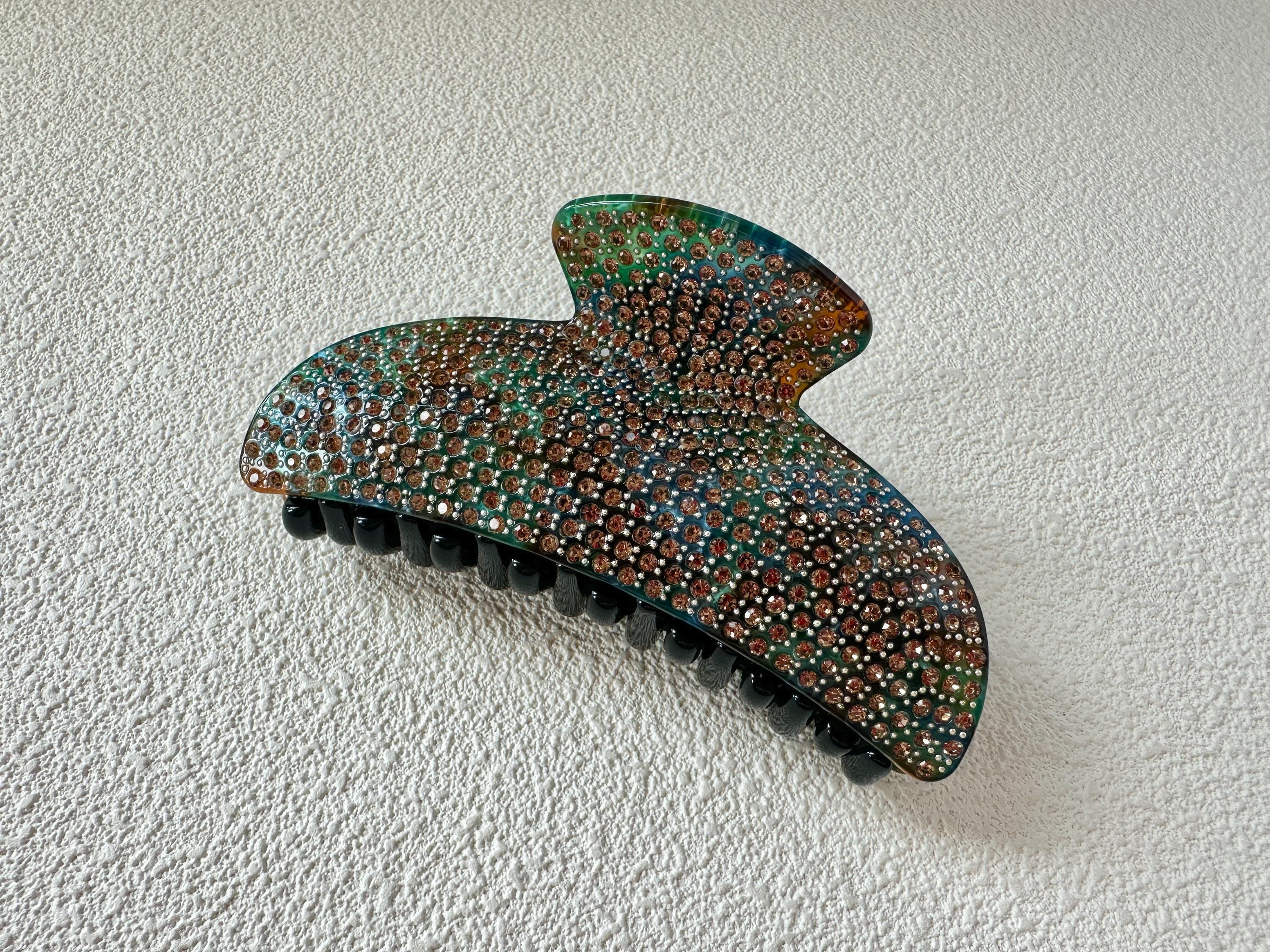 Elegante Lega Di Cristallo Metallo Grande Clip Per Capelli - Foto 9