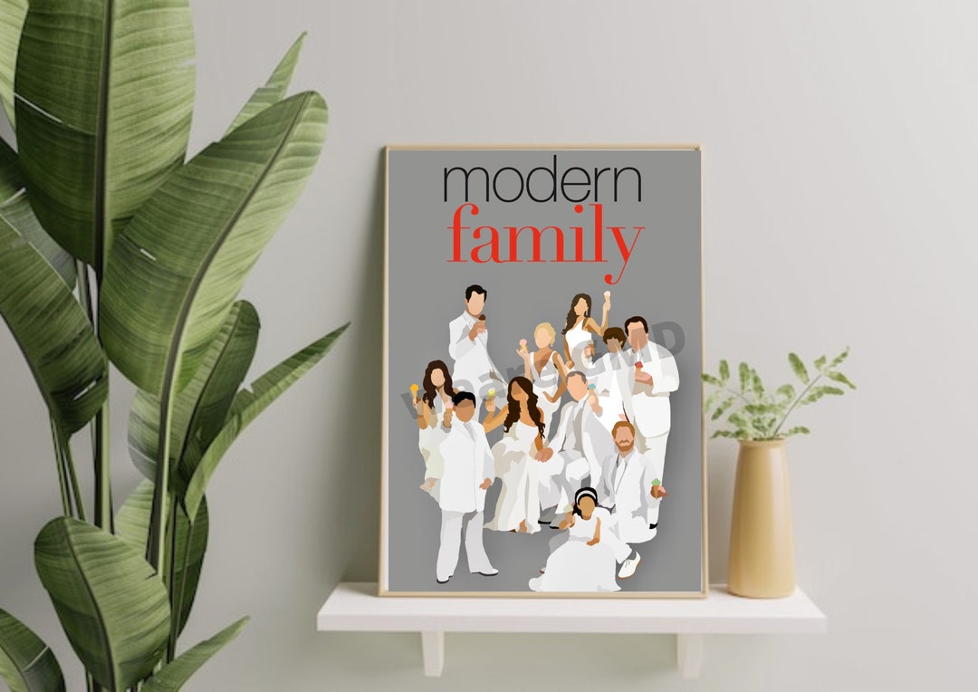 Modern Family Print | Moderne Familie Poster | Moderne familie TV Show Print