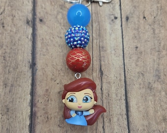 Disney's The Little Mermaid Ariel Disney Doorables Handmade Keychain