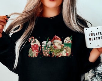 Pig Christmas Sweatshirt,Pig Person Gift Sweater, Pig Lover Crewneck,Farm Animal Christmas Shirt,Pig Coffee Shirt,Christmas Pig Farm Shirts