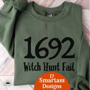 Salem Witch Shirts, 1692 Witch Halloween Sweatshirt, Witchy Person Sweater, Salem Massachusetts, Womens Halloween Shirt, Witchy Gifts Hers