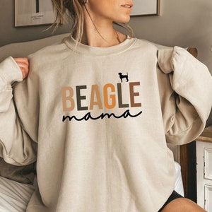 Beagle Mama Shirt, Beagle Hound Sweatshirt, Dog Crewneck, Beagle Crewneck, Dog Lover Gift, Beagle Mom Sweatshirt, Dog Owner Clothing
