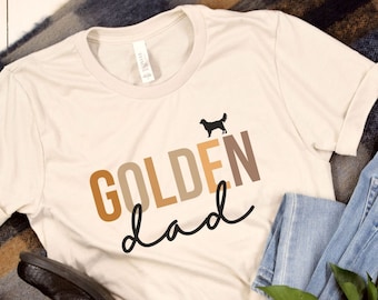 Golden Retriever Gift Shirt, Dog Dad Shirt,Gift for Dog Dad Gifts for Dog Lover Gifts,New Puppy Dad Gift, Father's Day Gift for Husband Him