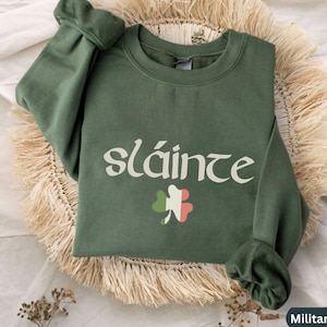 St Patricks Day,Slainte Sweatshirt,Lucky Sweatshirt,Shamrock Sweatshirt,Shamrock Shirt,Lucky Shirt,Irish Sweatshirt,Saint Patricks Day Gift