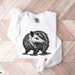 Funny Possum Trashcore Shirt, Oppossum Person Gifts Hers, Possum Lover Shirts, Trendy Aesthetic Y2K Tees, Cute Possum Nocturnal Goblincore
