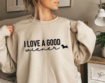 Dackel Mom Sweatshirt, lustiges Dackel Hund Rundhalsausschnitt