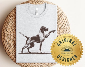 Lustige Deutsch Kurzhaar Pointer Person Shirts GSP Geschenke für Hund Mama Papa Person Geschenk, Jagdhund Shirt, Haustier Hund Person Menschen Shirts Hers Him