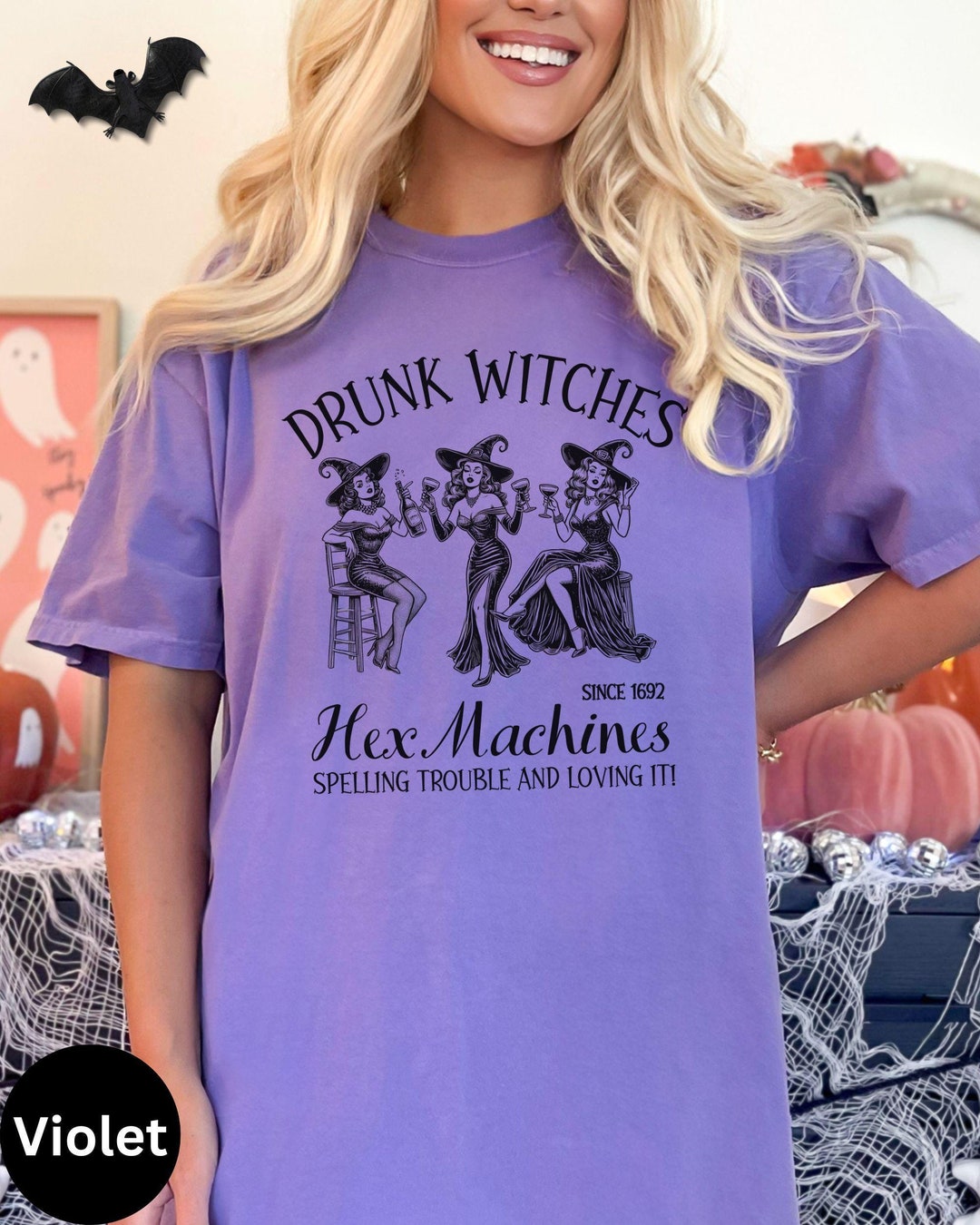 Drunk Witches Shirt, Girls Trip Salem Witch Shirt, Vintage Witchy
