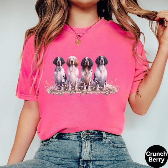 Denim Dog Mom Shirt English Setter Dog Mama Shirt Gift For Wild