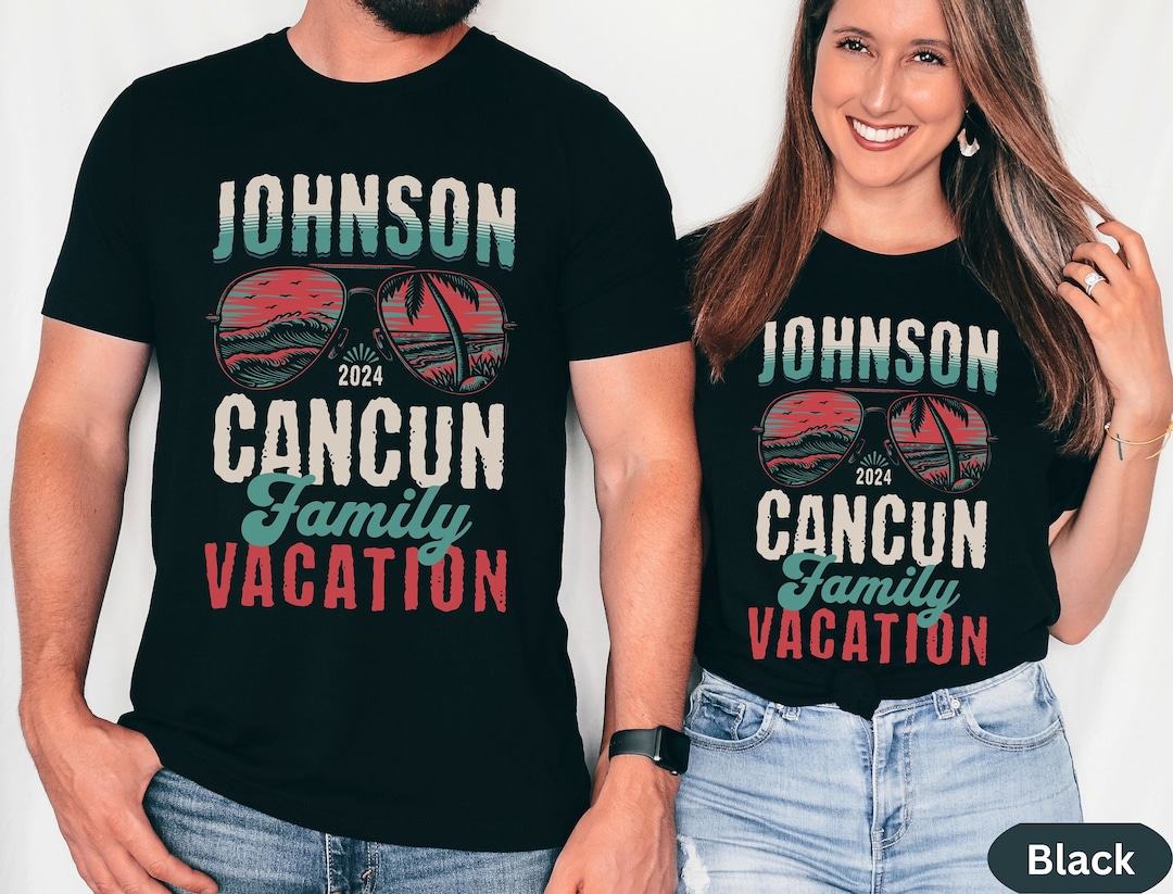 Camisetas familiares personalizadas Cancún 2025, camisetas