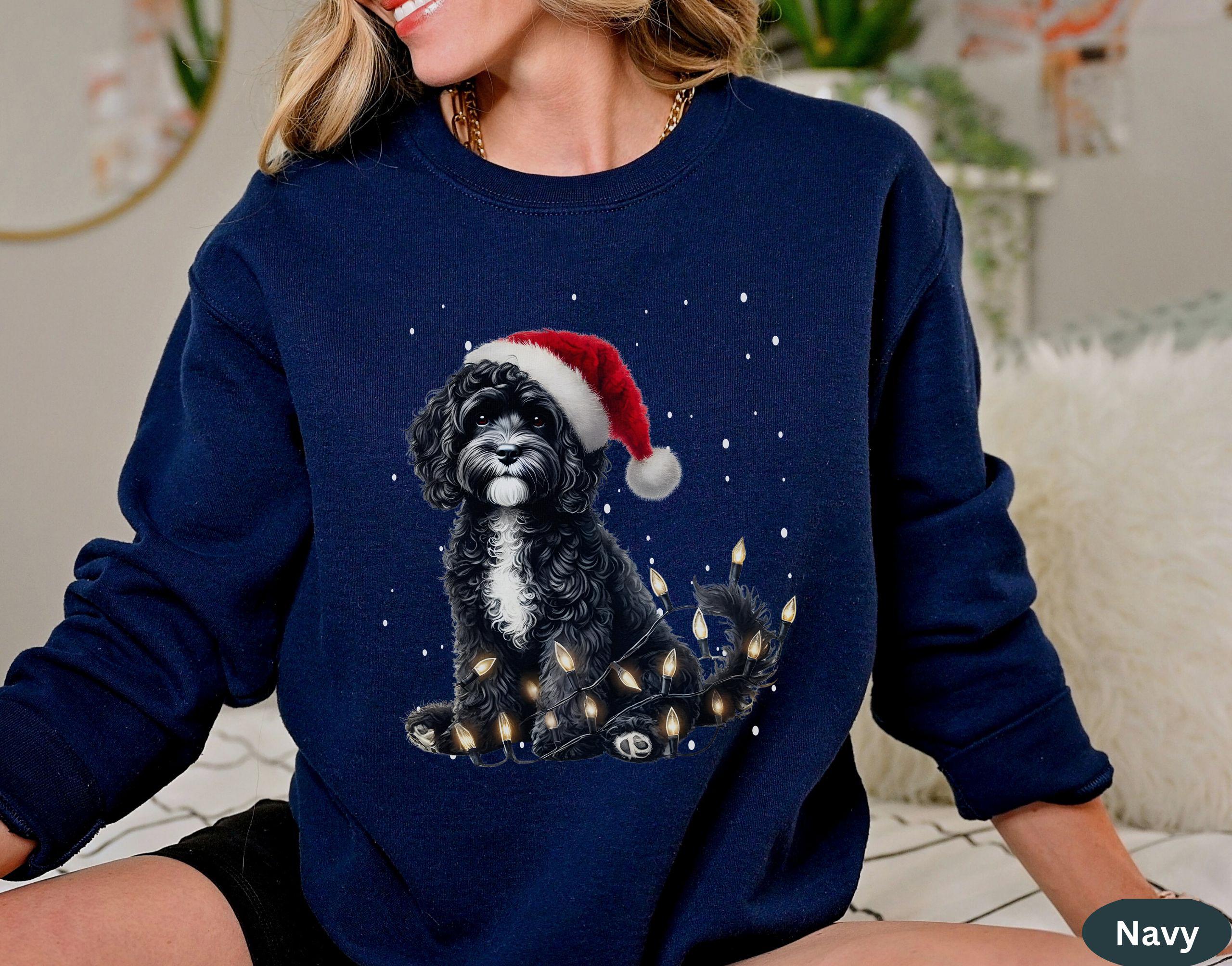 Cavapoo Puppy Christmas Shirt, Dogs Christmas Sweatshirt, Cavapoo Dog ...