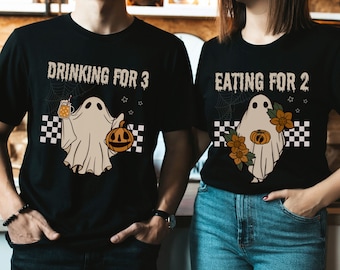 Matching Couple Pregnancy Reveal,Funny Baby Announcement,Halloween Shirt,Maternity Pregnancy Shirt,Baby Reveal Shirt,New Mom To Be Gift