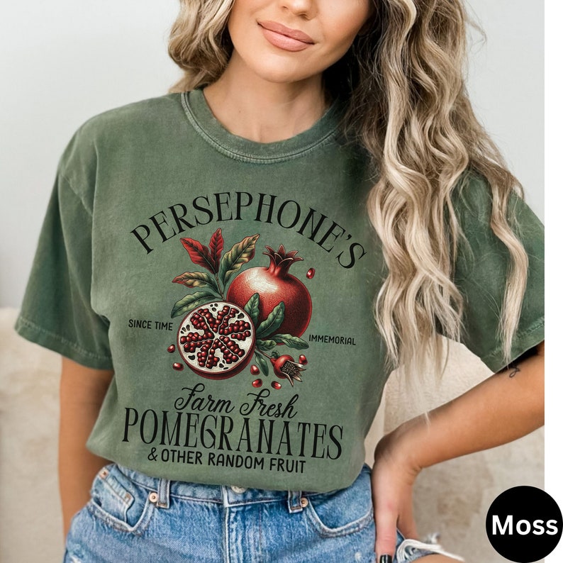 Persephone Pomegranate Shirt Gifts for Booktok Gardening Person, Greek ...