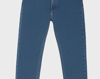 Mens Straight Leg Jeans Regular Fit Heavy Duty Denim Trouser Pants Sizes 28–52