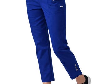 Cherry Berry Crop Trousers: Soft, Stretch Casual Pull-On Pants