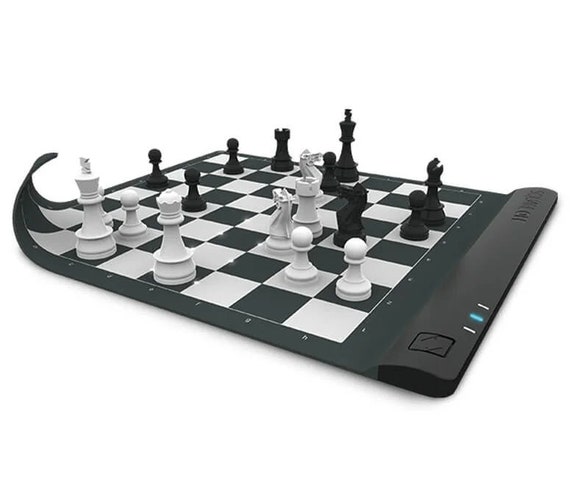 The automated chess board game Square Off, on display during the