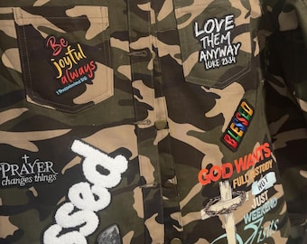 Inspirational Camouflage Jacket  Faith-Filled Fashion