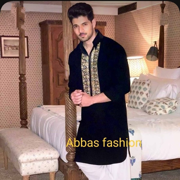 Eid Cotton Pathani Salwar kamiz, Pathani Suit For Man, Eid Kurta Pajama Set,Pathani Kurta Pajama For Man,Indian Cotton Pathani Suit,