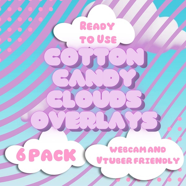 Cotton Candy Cloud Overlays Etsy