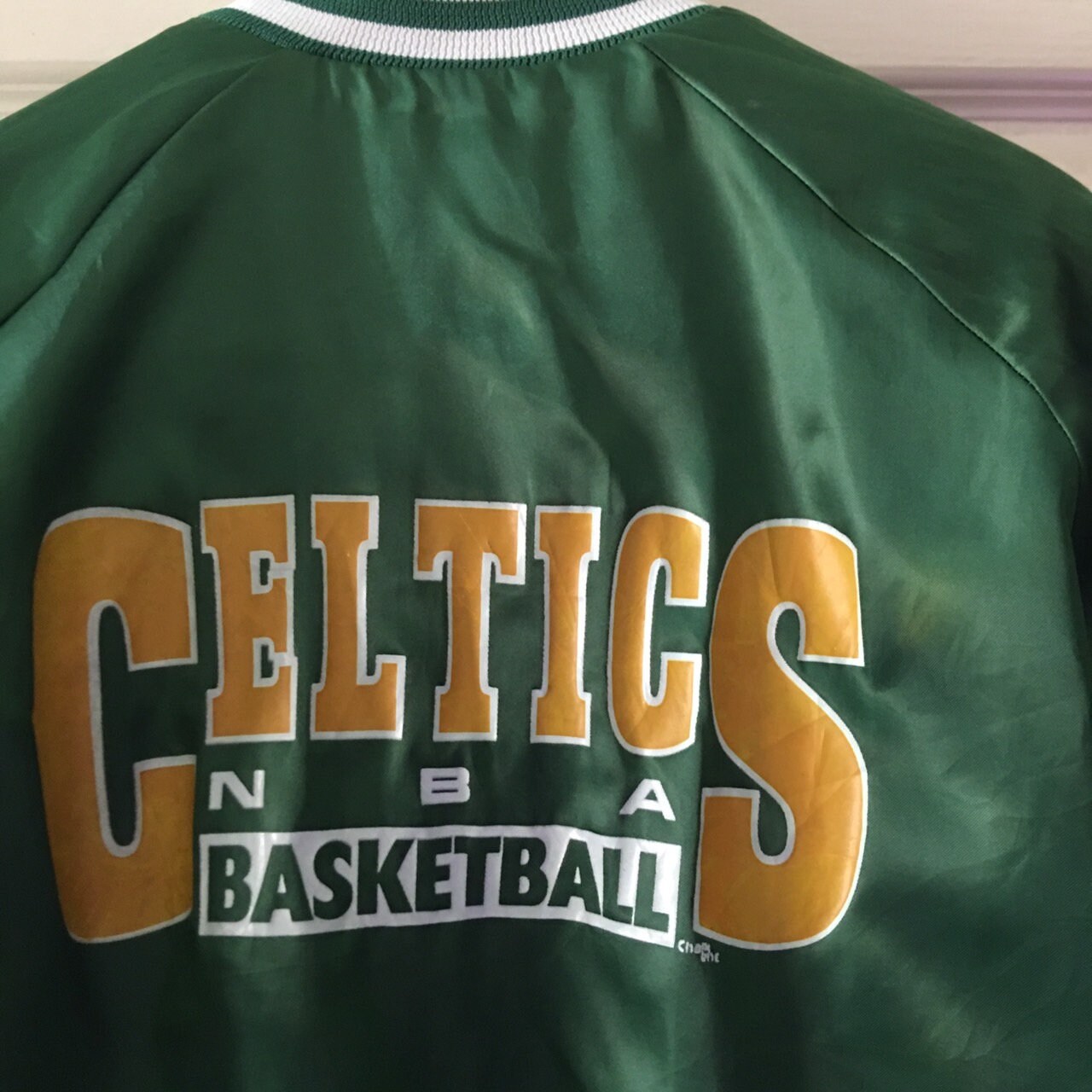 Vintage NBA (Swingster) - Boston Celtics Button-Up Satin Jacket 1980s X-Large