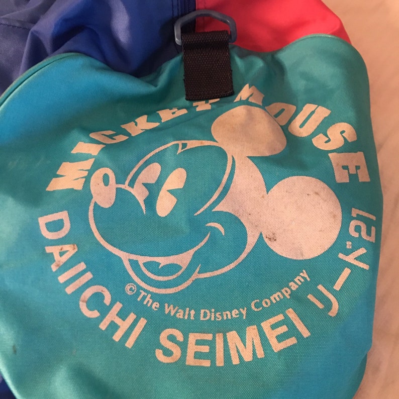Vtg 90s Mickey Mouse Duffle Bag Boxing Bag MADE IN JAPAN Match Etsy