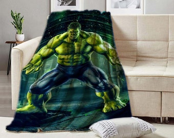 Custom Name Blanket Personalized Creative Marvel Hulk Anime - Etsy Denmark